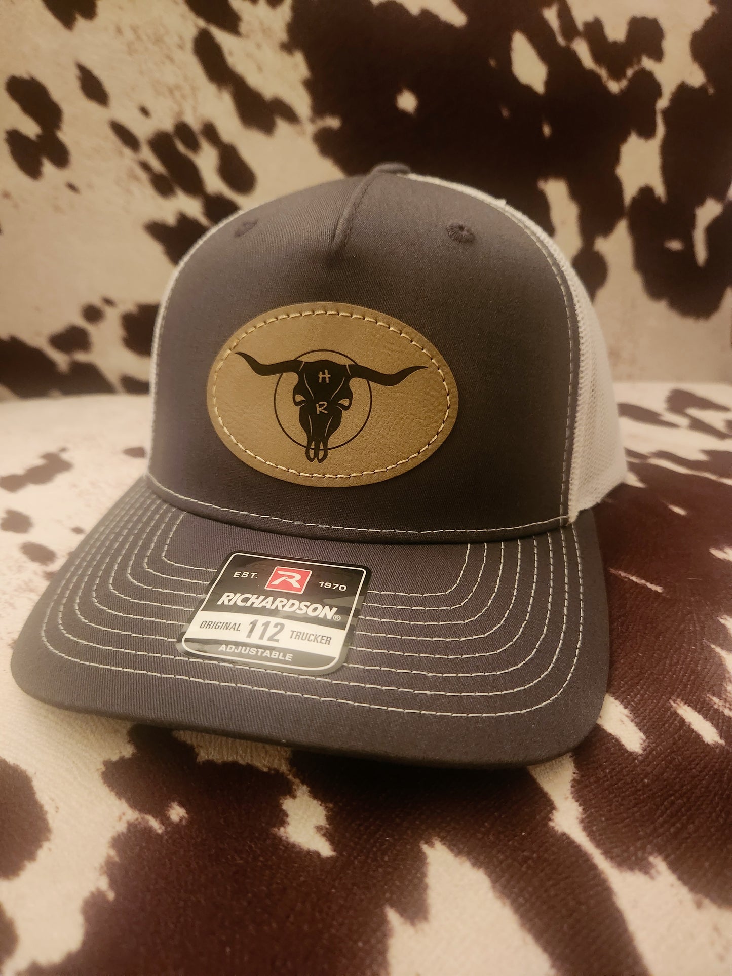 H&R Charcoal/White CUSTOM HAT