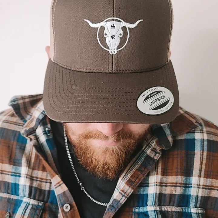 Horns and Roses trucker hat