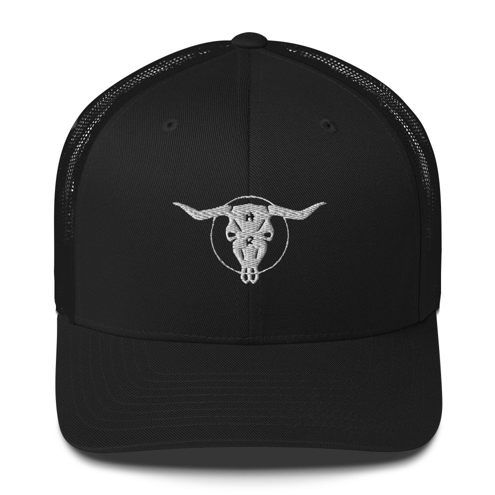 Horns and Roses trucker hat