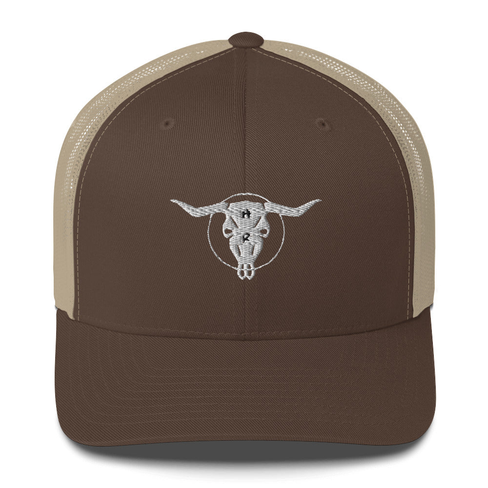 Horns and Roses trucker hat
