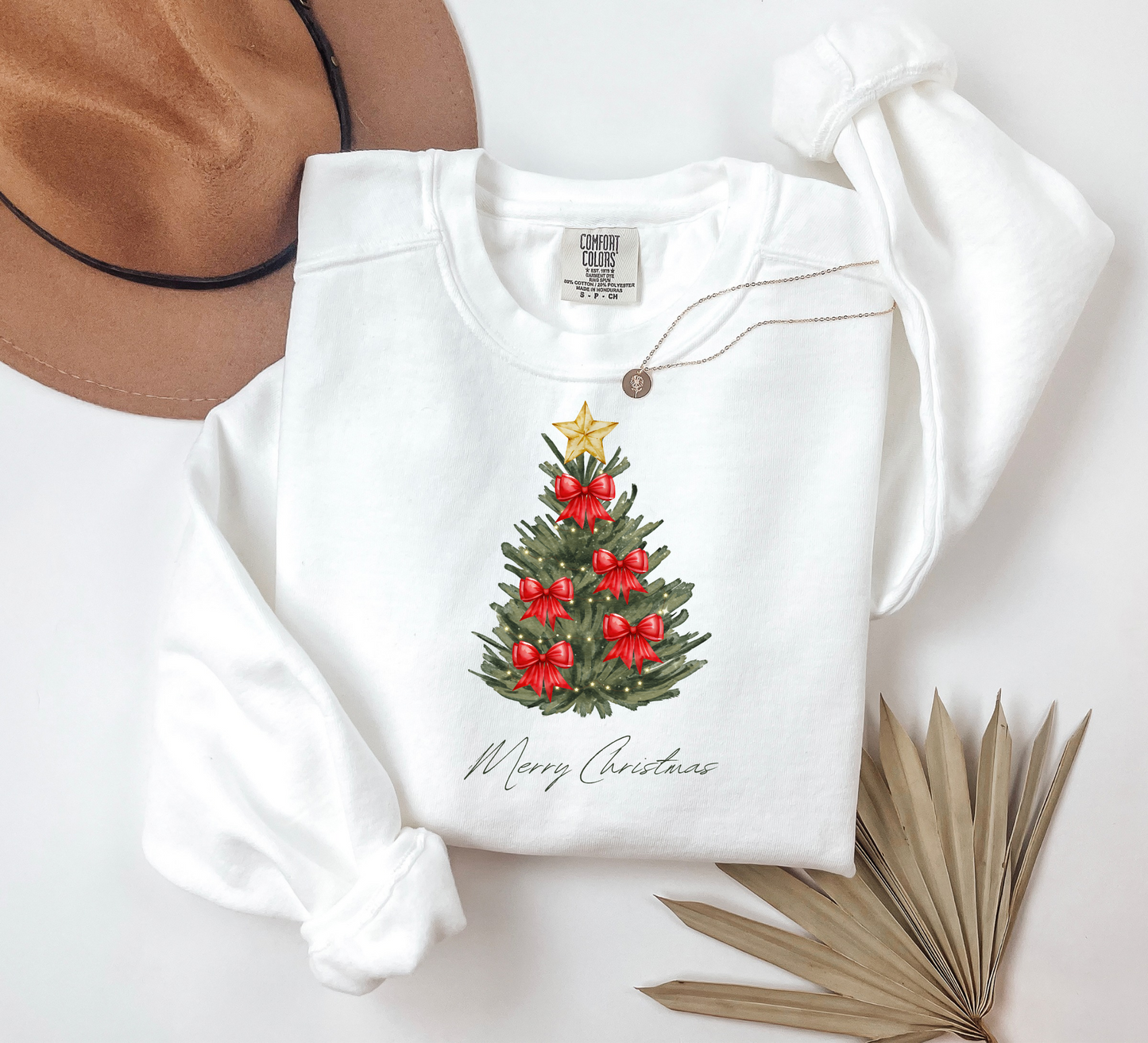 Christmas Tree bow sweatshirt 🎄🎀