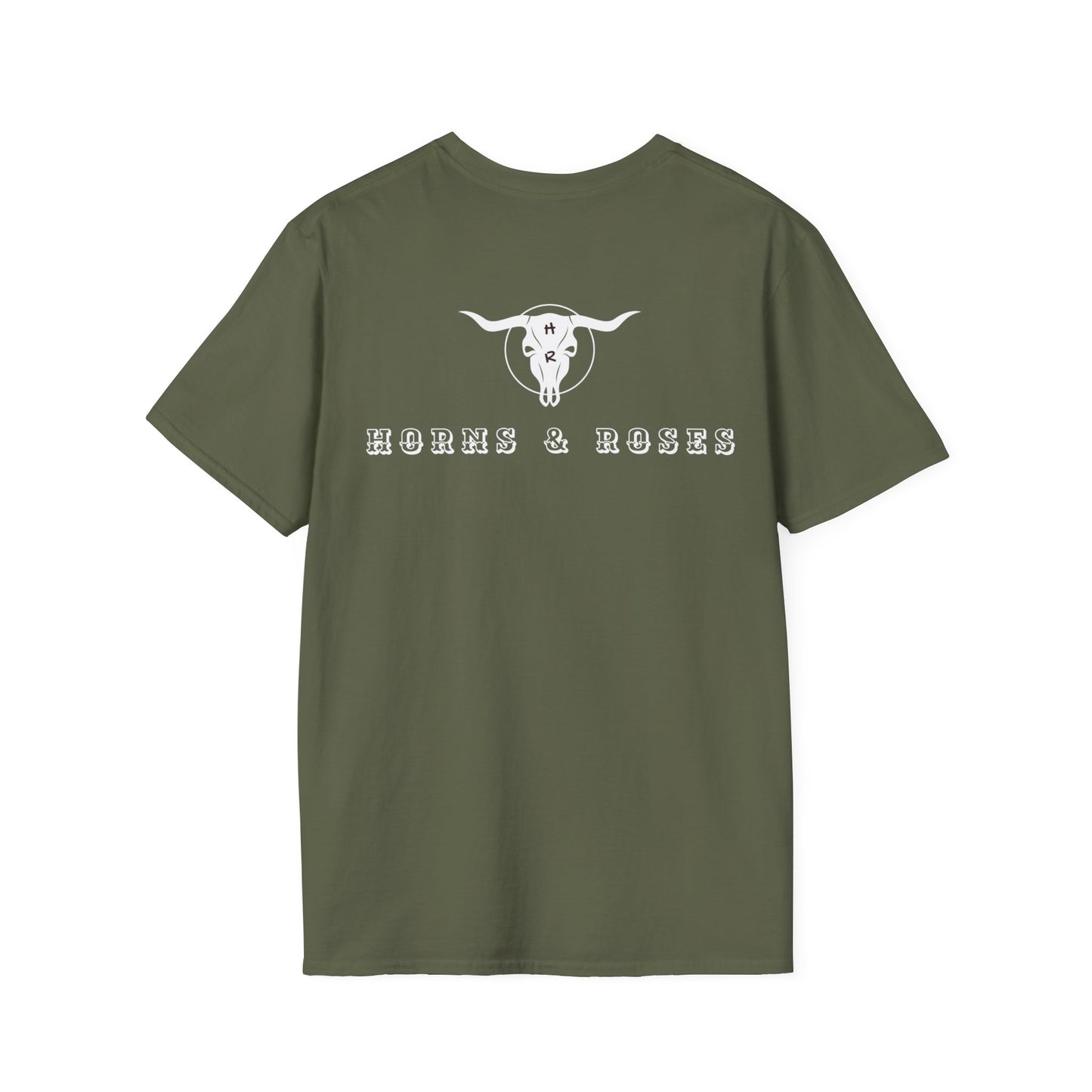 Horns and Roses Softstyle T-Shirt