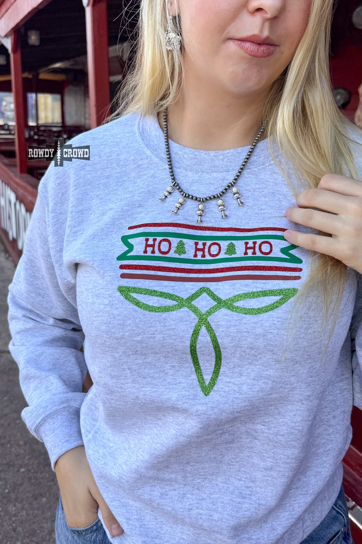 Christmas Boot Stitch Sweater