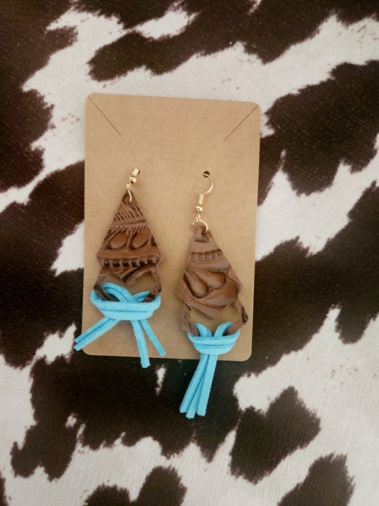 Leather Tassel Earrings