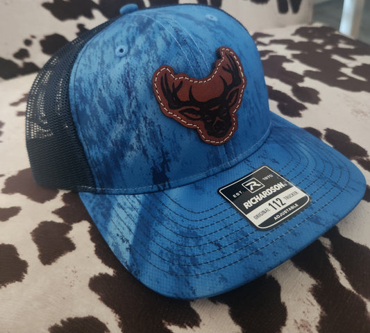 Deer Head Leather Patch Hat