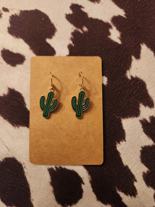 Mini Cactus Earrings