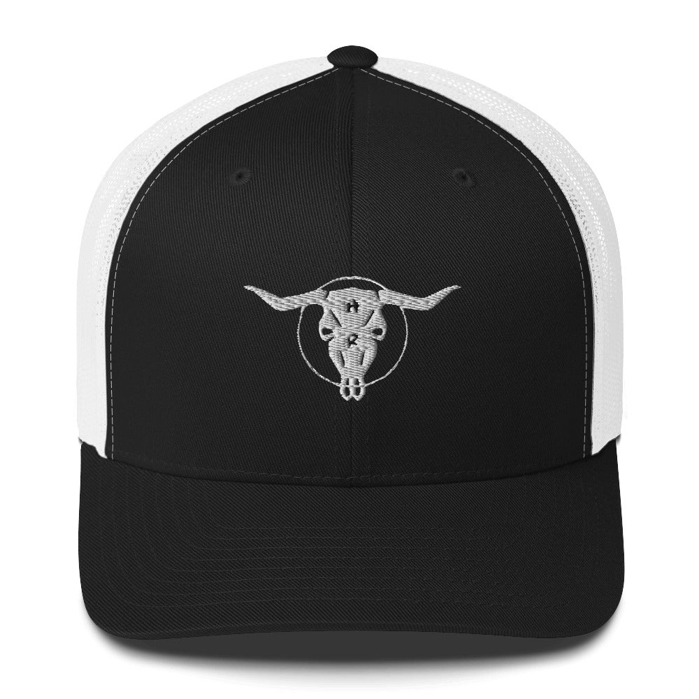 Horns and Roses trucker hat