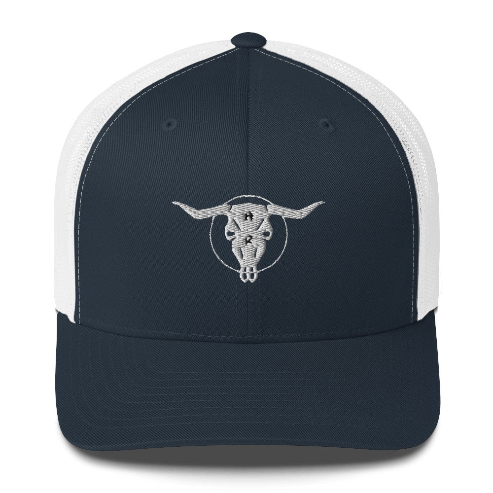Horns and Roses trucker hat